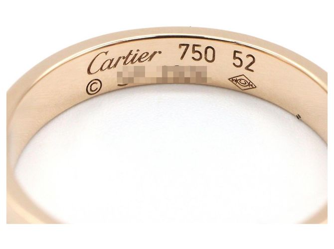 Bague Mini Love de Cartier en or rose 18K Doré - vue 3