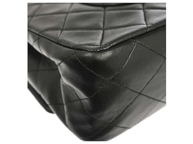 Timeless Chanel Vintage Square Classic Single Flap Matelassé Lambskin Mini Nero - vista 6