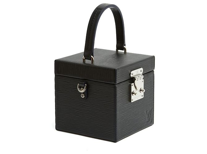 Louis Vuitton Borsa Mini Malle Bleeker Box Pelle Epi Nera Nero - vista 2
