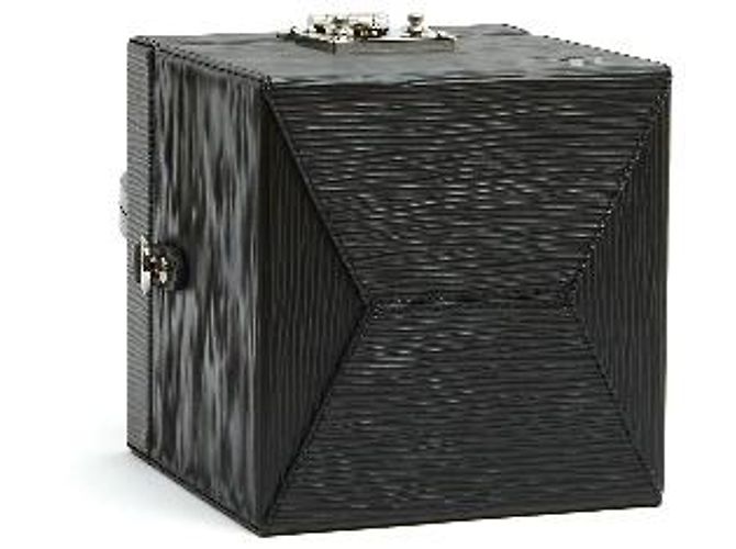 Louis Vuitton Borsa Mini Malle Bleeker Box Pelle Epi Nera Nero - vista 8