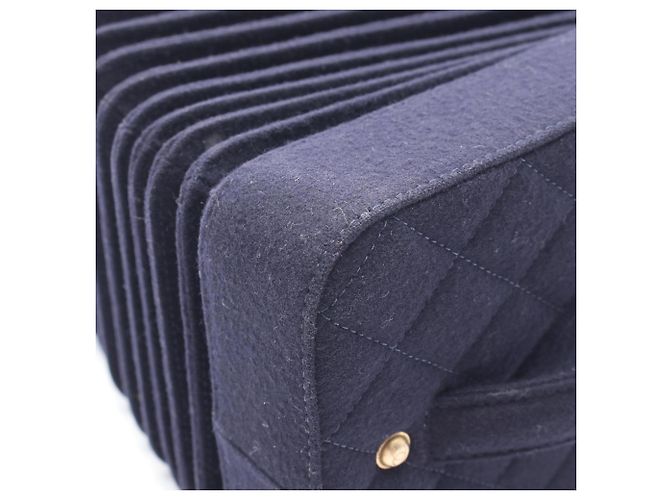 Borsa a Spalla Chanel Accordion Blu navy - vista 7