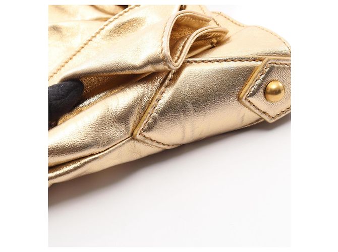 Yves Saint Laurent Rive Gauche Sac Bow Ribbon Shoulder Bag D'oro - vista 11