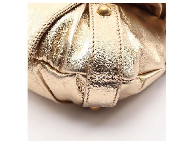Yves Saint Laurent Rive Gauche Sac Bow Ribbon Shoulder Bag D'oro - vista 5