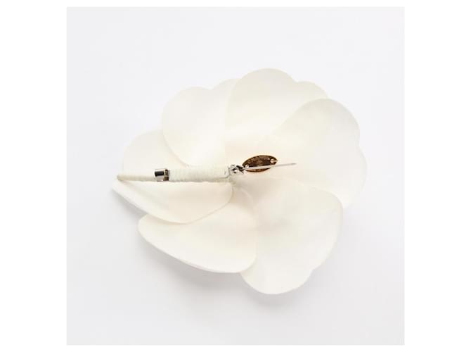 Spilla Camelia Chanel Bianco - vista 2