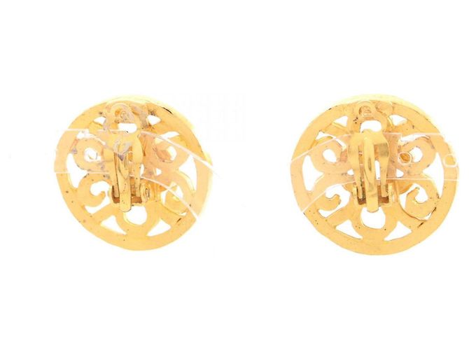 Chanel Coco Mark Circle Ohrringe Golden - Ansicht 2