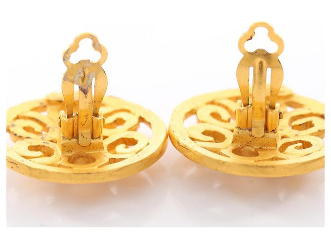 Chanel Coco Mark Circle Ohrringe Golden - Ansicht 5