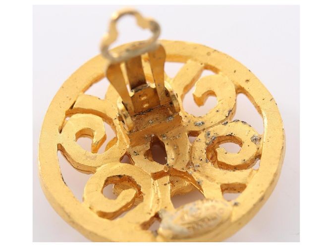 Chanel Coco Mark Circle Ohrringe Golden - Ansicht 6
