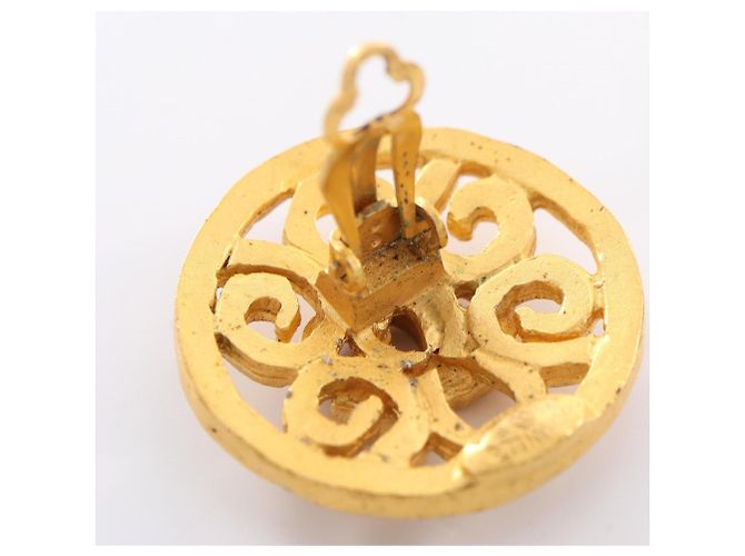 Chanel Coco Mark Circle Ohrringe Golden - Ansicht 7