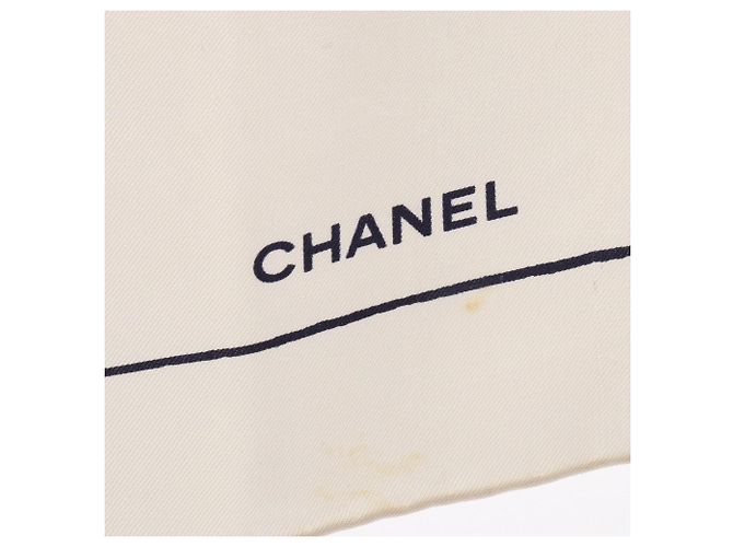Pañuelo Chanel Coco Mark Blanco Multicolor Beige - vista 4