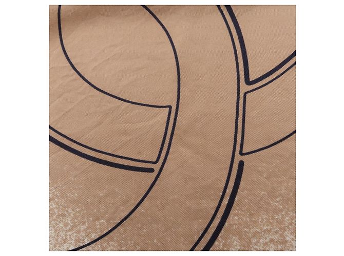 Pañuelo Chanel Coco Mark Blanco Multicolor Beige - vista 6