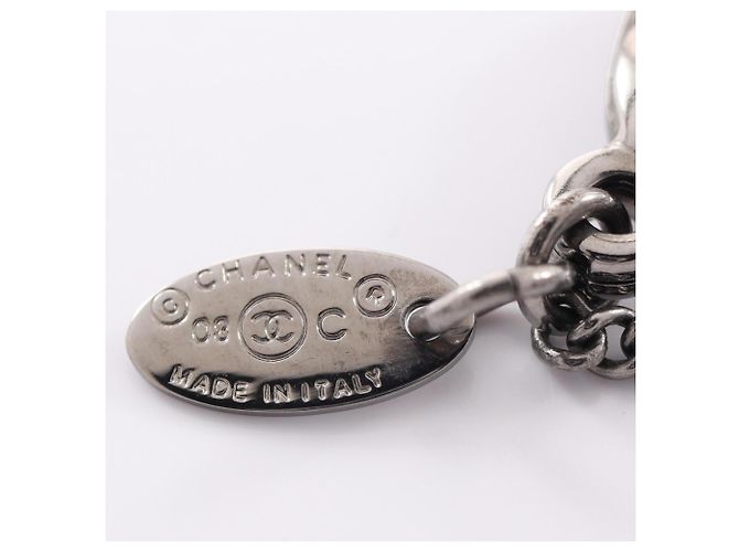 Collar Chanel Coco Mark Negro Plata Amarillo - vista 5