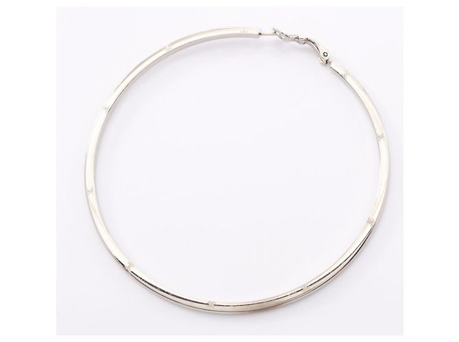 Timeless Pendientes de aro Chanel Coco Mark Plata - vista 10