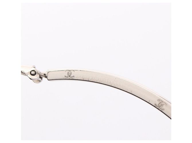 Timeless Pendientes de aro Chanel Coco Mark Plata - vista 7