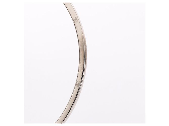 Timeless Pendientes de aro Chanel Coco Mark Plata - vista 8