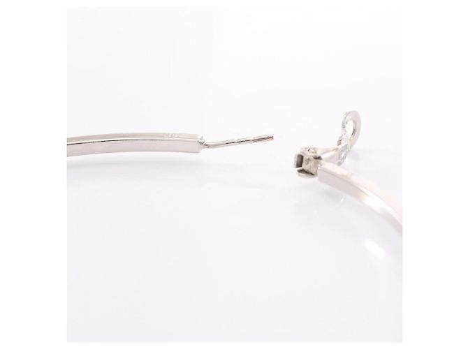 Timeless Pendientes de aro Chanel Coco Mark Plata - vista 9