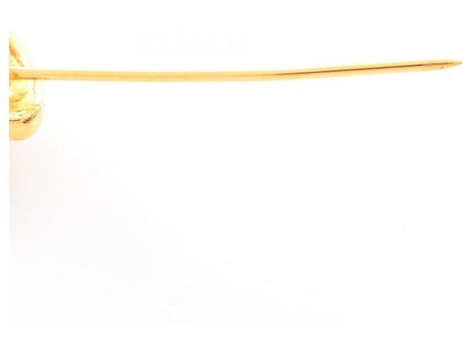 Spilla Chanel Coco Mark Matelassé D'oro - vista 4