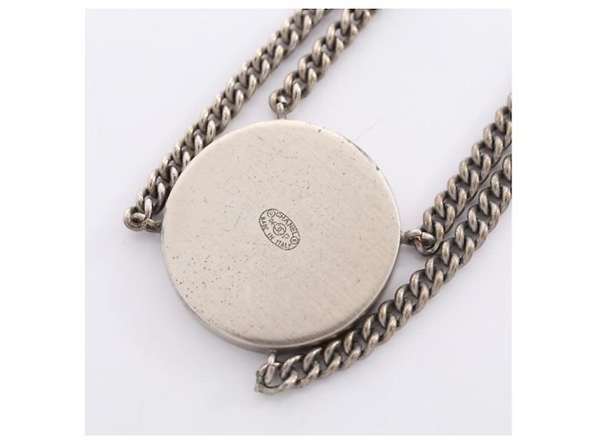 Pulsera Chanel Coco Medal Double Negro Plata - vista 3