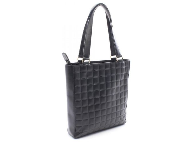 Borsa Tote Chanel Chocolate Bar Nero - vista 2