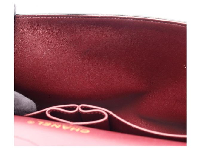 Borsa a Spalla Chanel Large Matelassé Double Flap Nero - vista 6