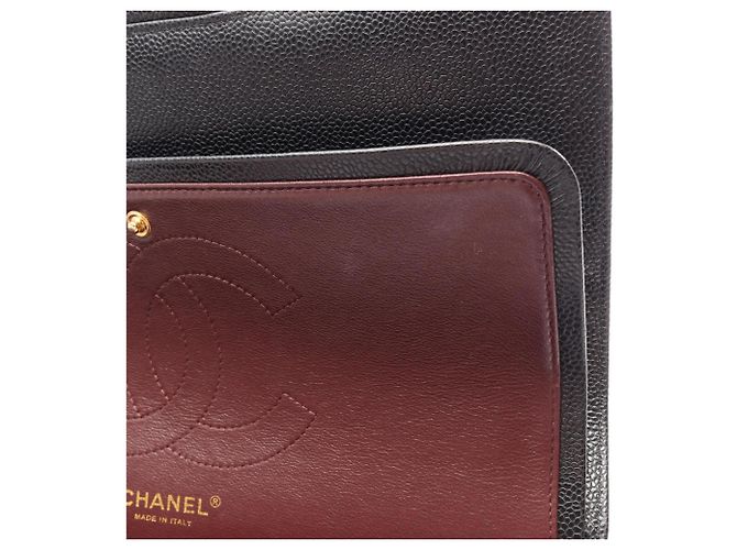 Timeless Borsa a Spalla Chanel Classic Double Flap Nero - vista 8