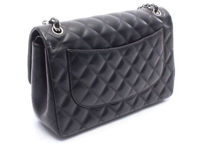 Timeless Borsa Chanel Large Matelassé Classic Double Flap Nero - vista 2