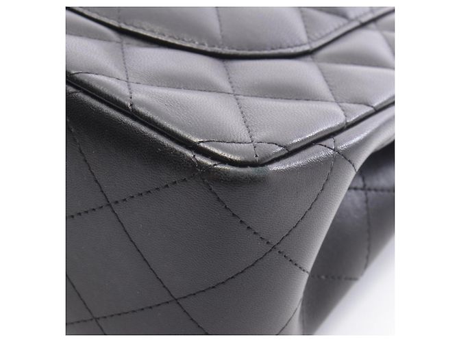 Timeless Borsa Chanel Large Matelassé Classic Double Flap Nero - vista 9