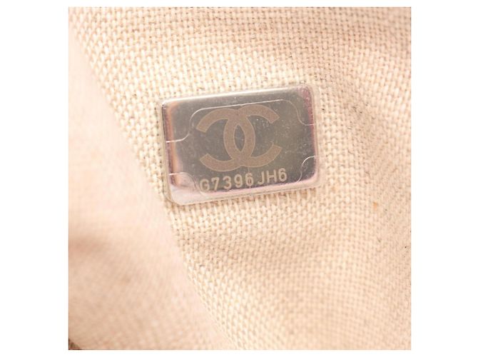 Borsa Tote Chanel Deauville Rosa - vista 5