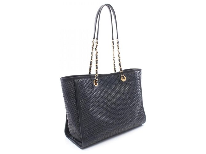 Borsa Tote Chanel Deauville Nero - vista 2