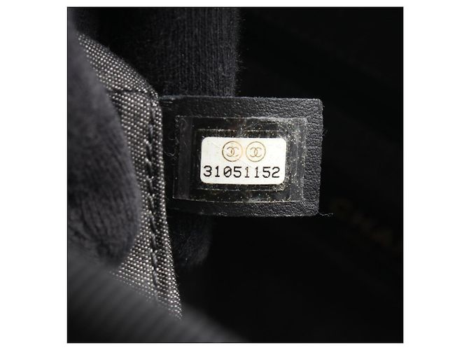 Borsa Tote Chanel Deauville Nero - vista 5