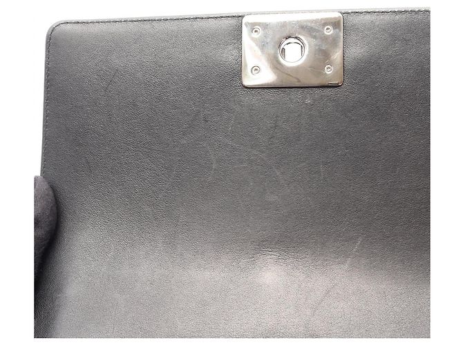 Borsa a tracolla Chanel Boy Chevron V-Stitch Hologram Nero - vista 7