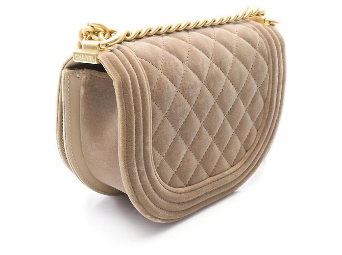 Borsa a Spalla Chanel Boy Small Cachi - vista 2