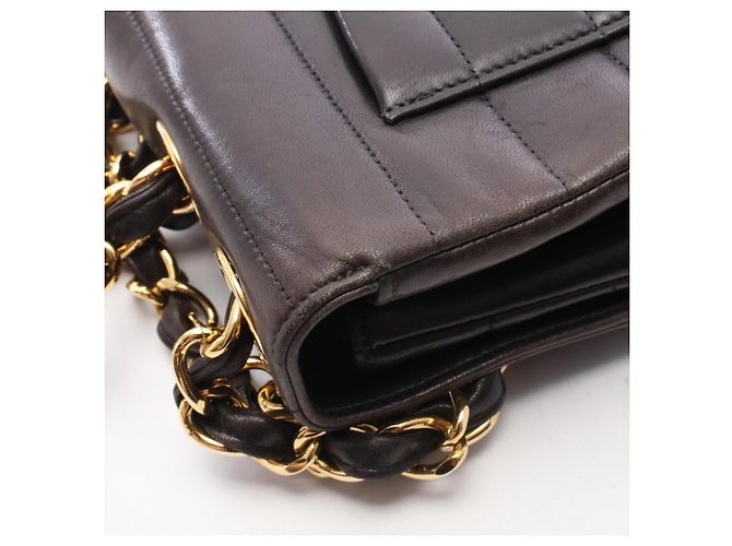 Borsa a tracolla Chanel Mademoiselle Large Coco Mark Nero - vista 12