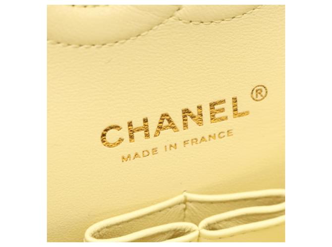 Borsa a Spalla Chanel Matelassé Double Flap Gradient Giallo - vista 4