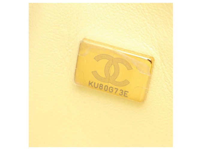 Borsa a Spalla Chanel Matelassé Double Flap Gradient Giallo - vista 5