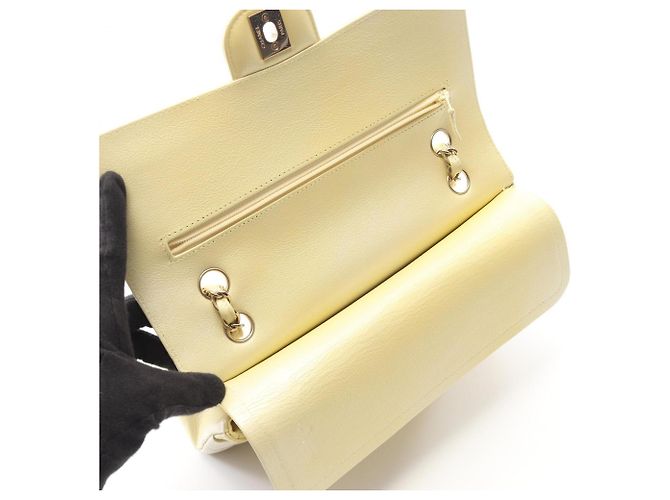 Borsa a Spalla Chanel Matelassé Double Flap Gradient Giallo - vista 6
