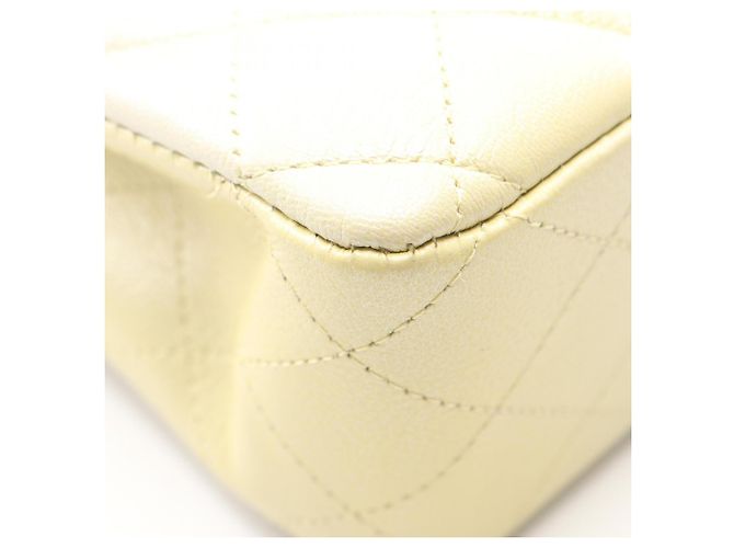 Borsa a Spalla Chanel Matelassé Double Flap Gradient Giallo - vista 7