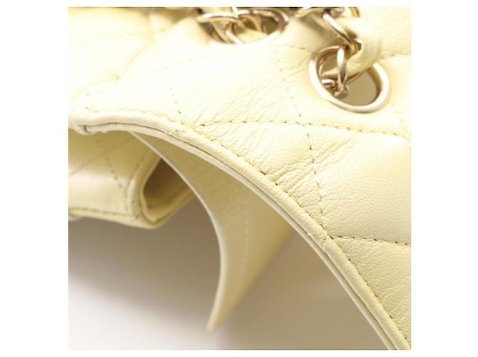 Borsa a Spalla Chanel Matelassé Double Flap Gradient Giallo - vista 8
