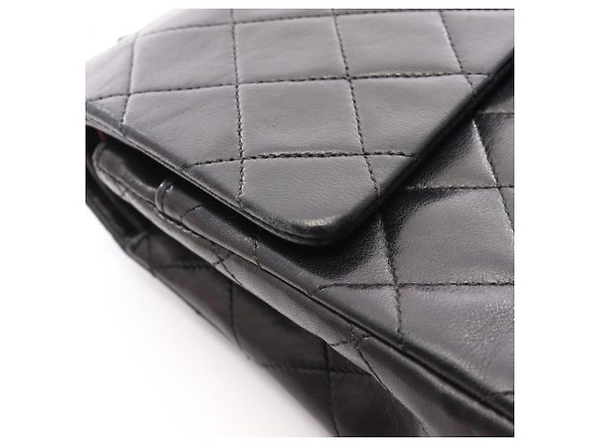 Timeless Borsa a Spalla Chanel Matelassé Double Flap Nero - vista 11