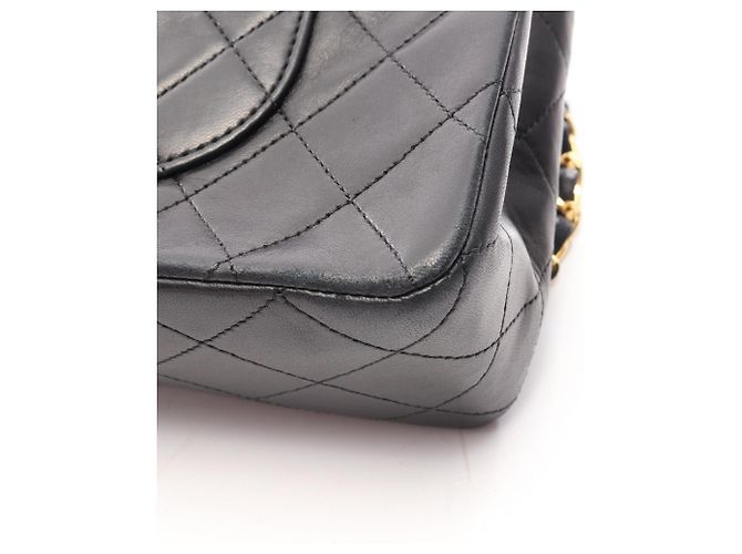 Timeless Borsa a Spalla Chanel Matelassé Double Flap Nero - vista 14