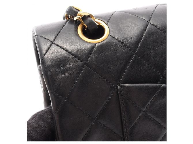 Timeless Borsa a Spalla Chanel Matelassé Double Flap Nero - vista 16