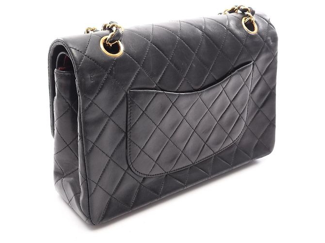 Timeless Borsa a Spalla Chanel Matelassé Double Flap Nero - vista 2