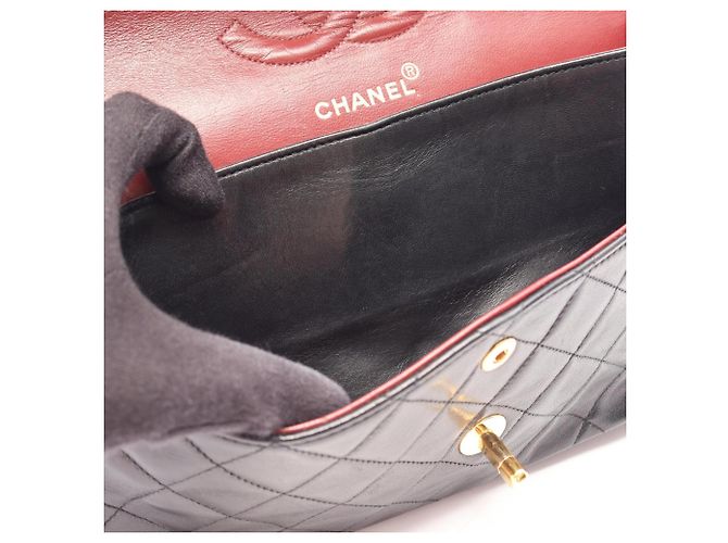 Timeless Borsa a Spalla Chanel Matelassé Double Flap Nero - vista 7