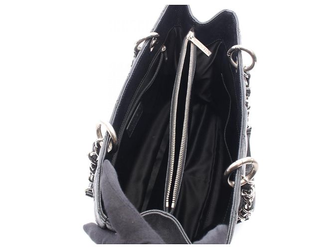 Borsa Tote Chanel Matelassé Grand Shopping Nero - vista 3