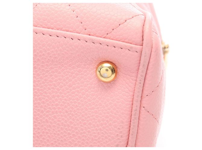 Borsa Bowling Chanel Matelassé Coco Mark Rosa - vista 10