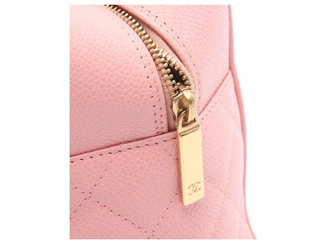 Borsa Bowling Chanel Matelassé Coco Mark Rosa - vista 9