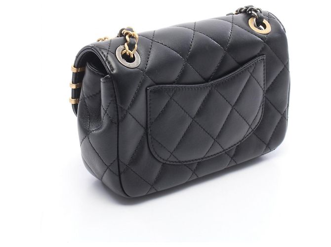 Borsa a Spalla Chanel Matelassé Clip Coco Nero - vista 2