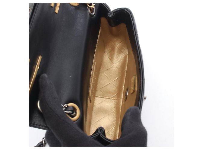 Borsa a Spalla Chanel Matelassé Clip Coco Nero - vista 3