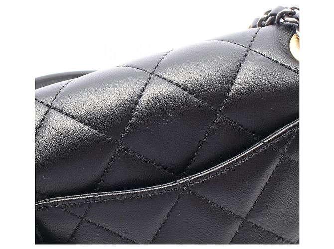 Borsa a Spalla Chanel Matelassé Clip Coco Nero - vista 7