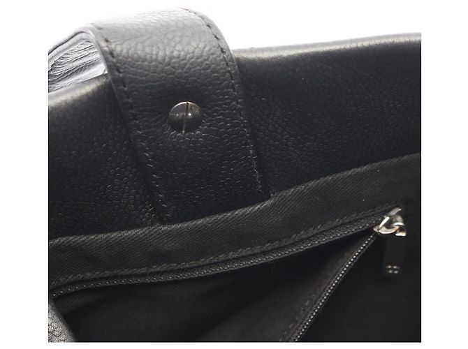 Timeless Borsa Tote Chanel Matelassé Large Coco Mark Nero - vista 6
