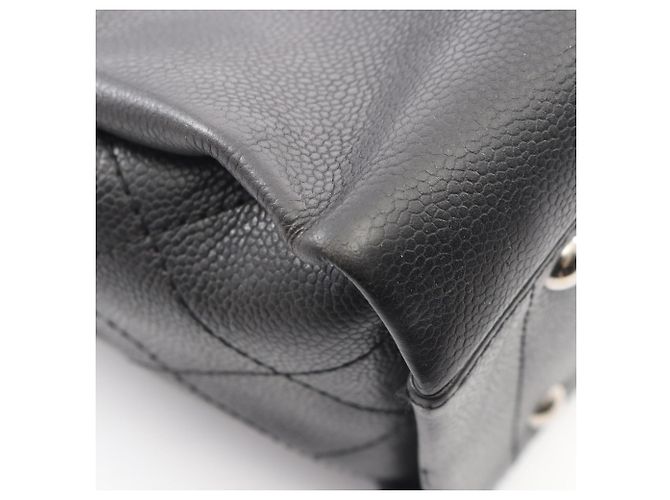 Timeless Borsa Tote Chanel Matelassé Large Coco Mark Nero - vista 7